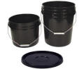 Black Plastic Buckets