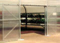 Double sliding end door