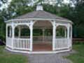 Garden Elliptic Gazebos - White
