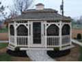 Garden Elliptic Gazebos - White