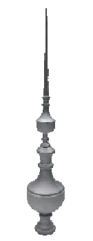 25"Solar Garden Finials