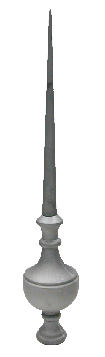 27" Solar Garden Finials