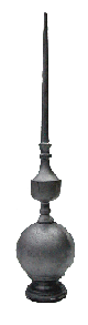 20" Solar Garden Finials