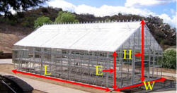 A Frame Area Greenhouse