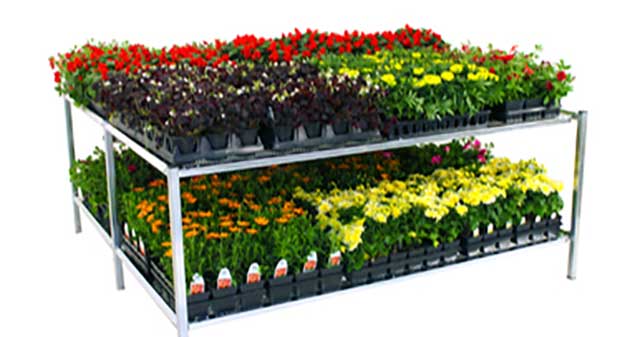 Multi-Level Greenhouse Benches 