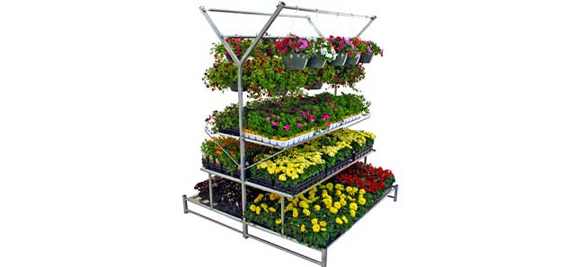 Multi-Level Greenhouse Benches 