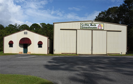 Manufacturer of Gothic Arch Greenhouses 