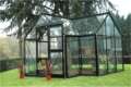  10x 12 Black Junior Victorian Orangerie Glass Greenhouses