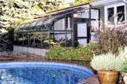 GH Lean-to Glass Greenhouse