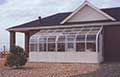 lean-to Glass Greenhouse -white