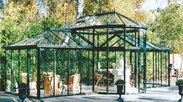 Garden Orangery Greenhouse | Gothic Arch Greenhouses