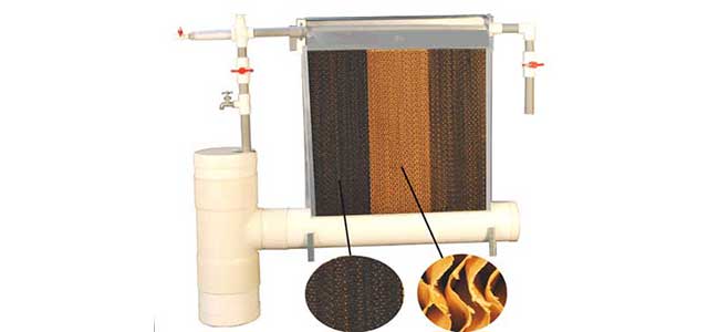 4 Inches PVC  Evaporative Pad Systems