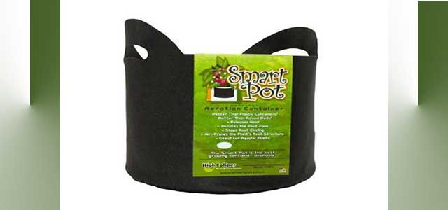 Smart Pot - Fabric Black with Handles