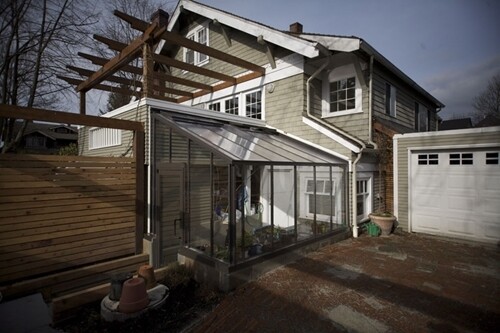 Traditional Glass Lean-to Greenhouse