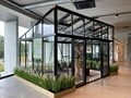 Freestanding Lean-to Glass Greenhouse 