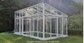 Freestanding Lean-to Glass Greenhouse 