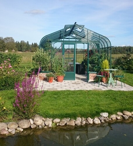 12' W x 20' L Green , Pacific Glass Greenhouse Kit
