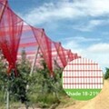Red Leno Net 20% for hail protection: 18-21% Shade Protection
