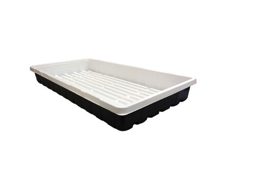 Black & White 10 x 20 Propagation Tray No Holes