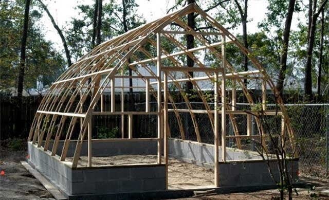 14' W x 20'  Cypress Wooden Greenhouse -Sandra Yeagin