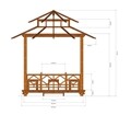 Handcrafted Solid Wood Gazebo