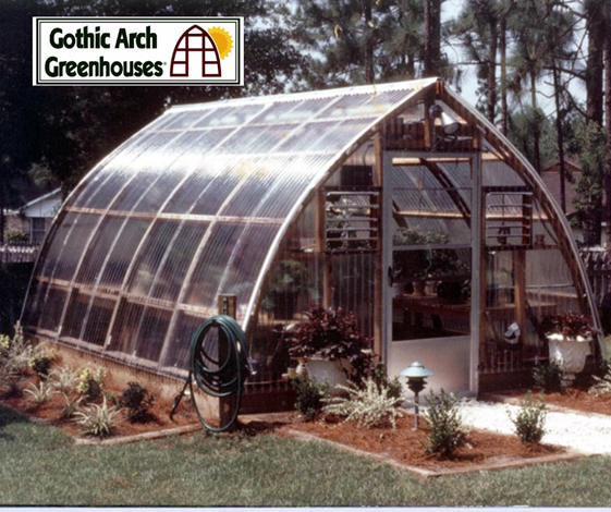 Gothic Arch Cypress Framing Greenhouse Gallery