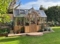 Picture of Cedar Victorian Orangerie Glass Greenhouse Ultimate Package