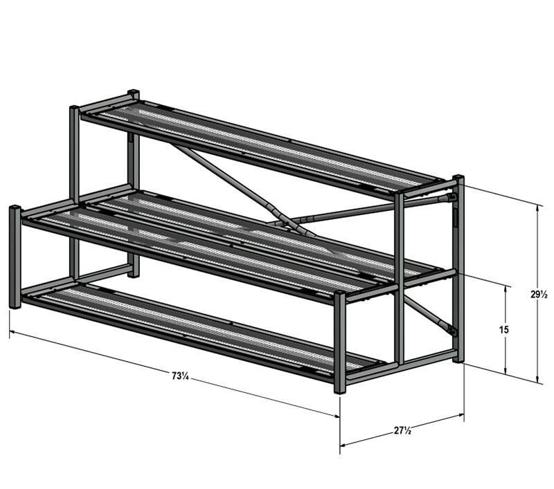 2-Tier Display with Caste