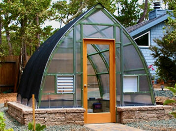 Our Gothic Arch Greenhouse can have lengths added to it if you need a greenhouse that can grow with your needs