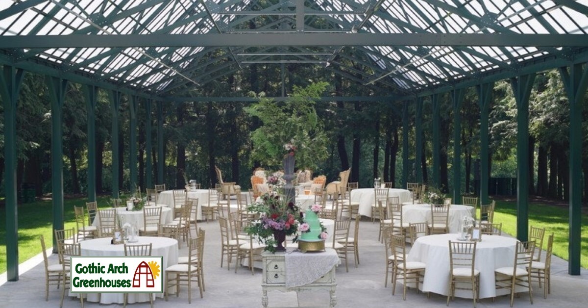 Glass Greenhouse Structure for Wedding Venues